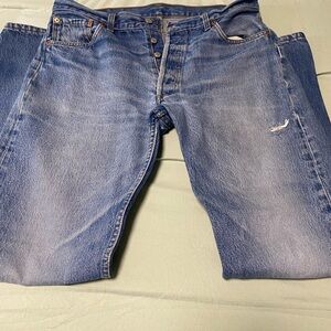 Levi's 501 Fit Denim Jeans - Classic Blue